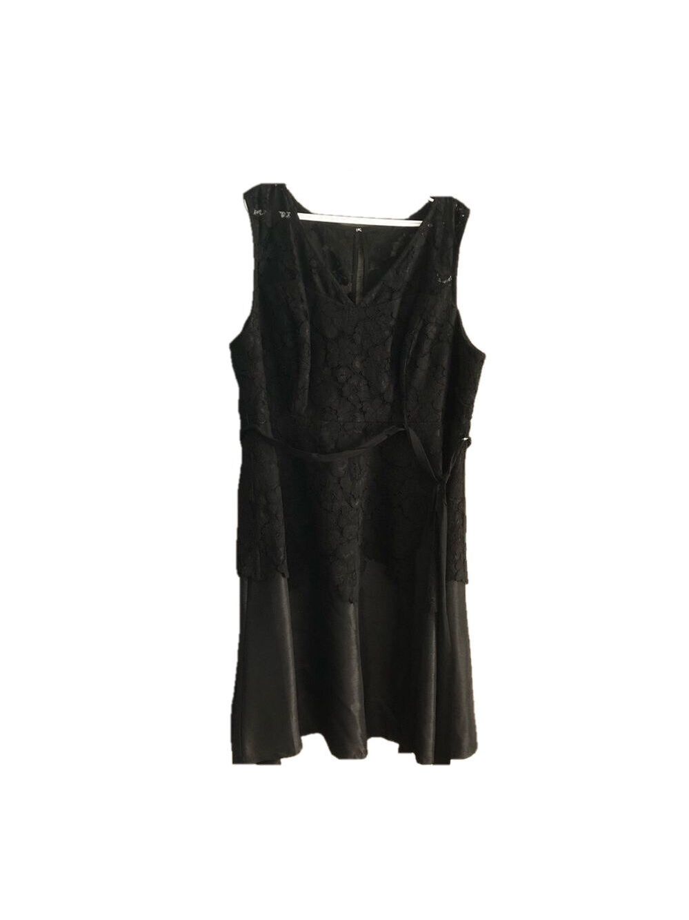 𝅺michel Studio NWT plus size 22 Black A-line lace dress